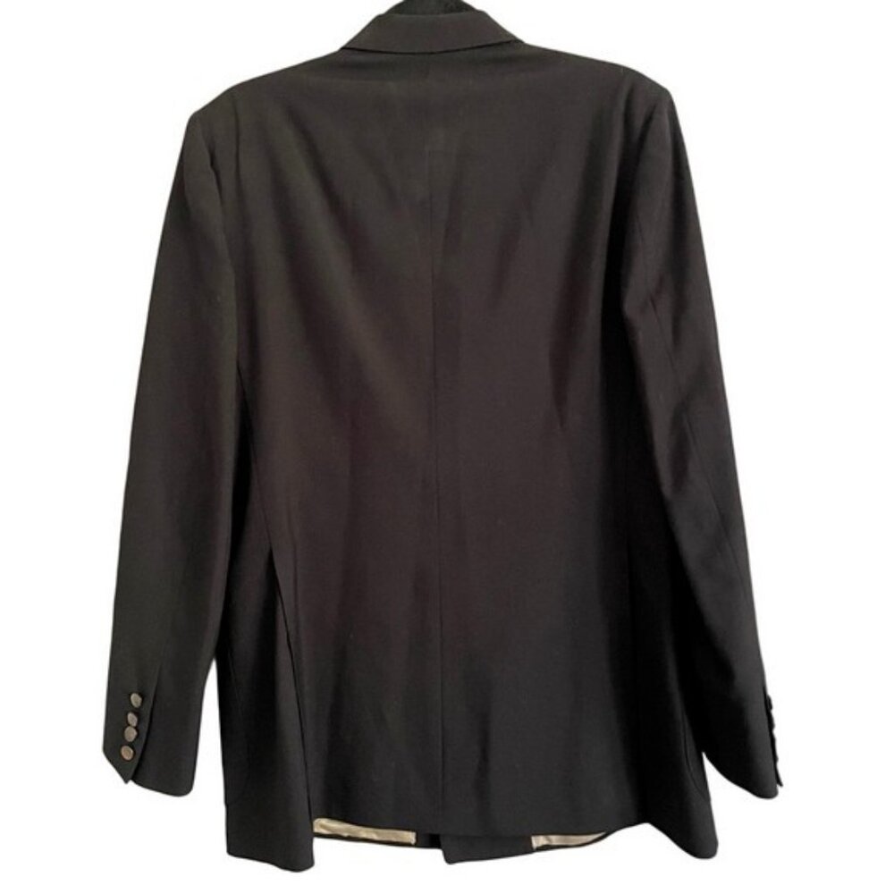 Vintage Christian Dior Black Double Breasted Wool Blend Blazer - 44 Long 🇨🇦 - Picture 12 of 13
